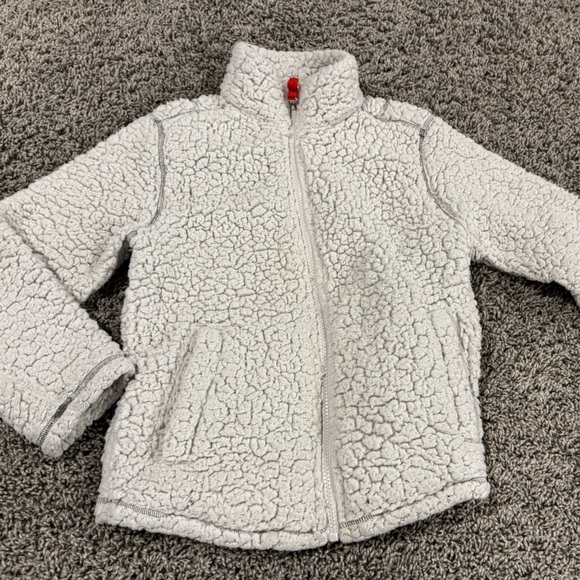 Free People Kids Textured Sherpa Jacket, size 7 - Picture 2 of 7